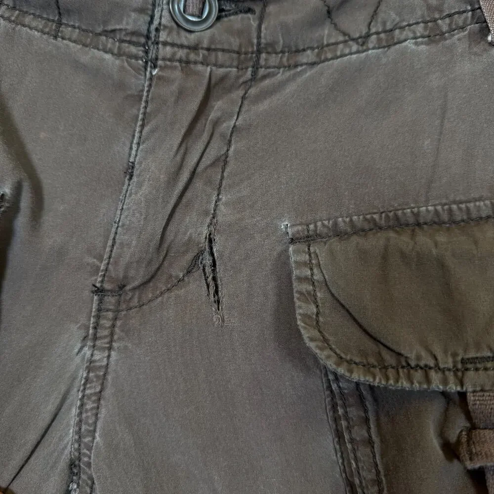 Abercrombie and Fitch 29/31 brown DISTRESSED CARGO VINTAGE Y2K baggy